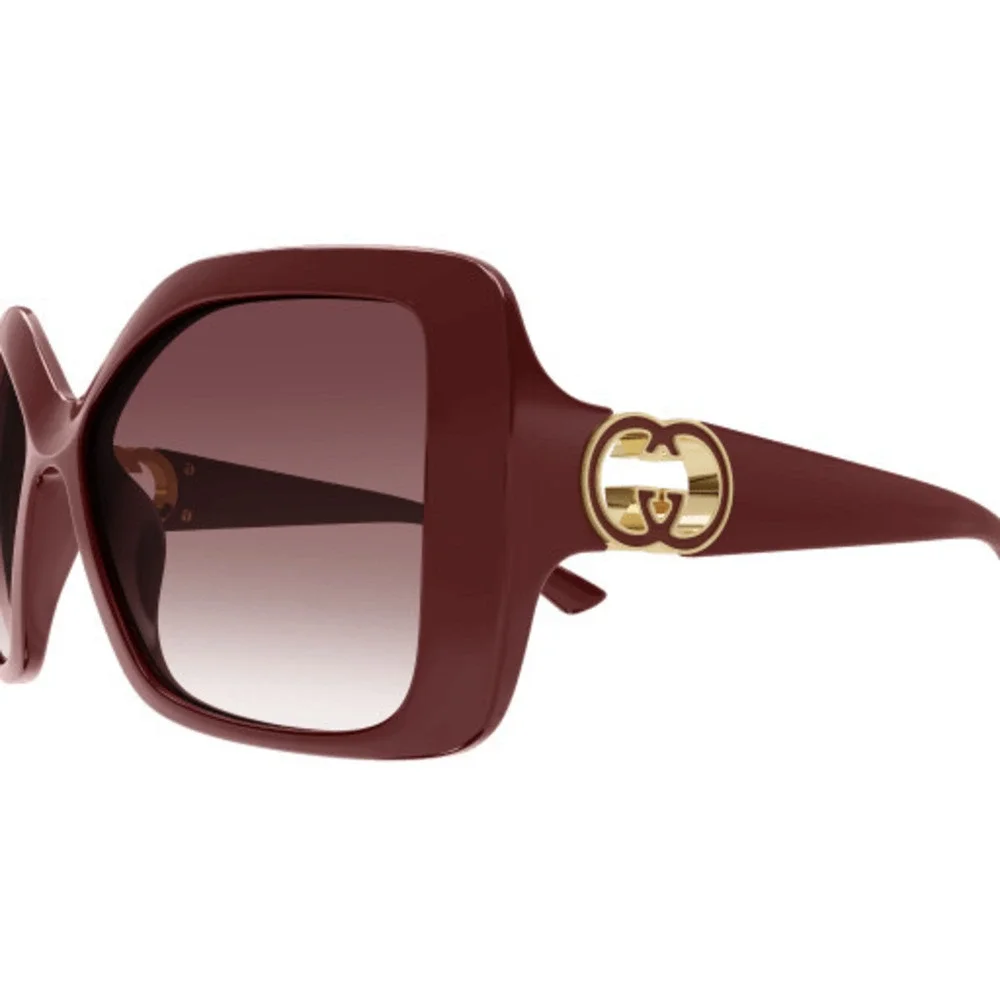 NWT Gucci GG2015S Burgundy Oversized 59mm Sunglasses